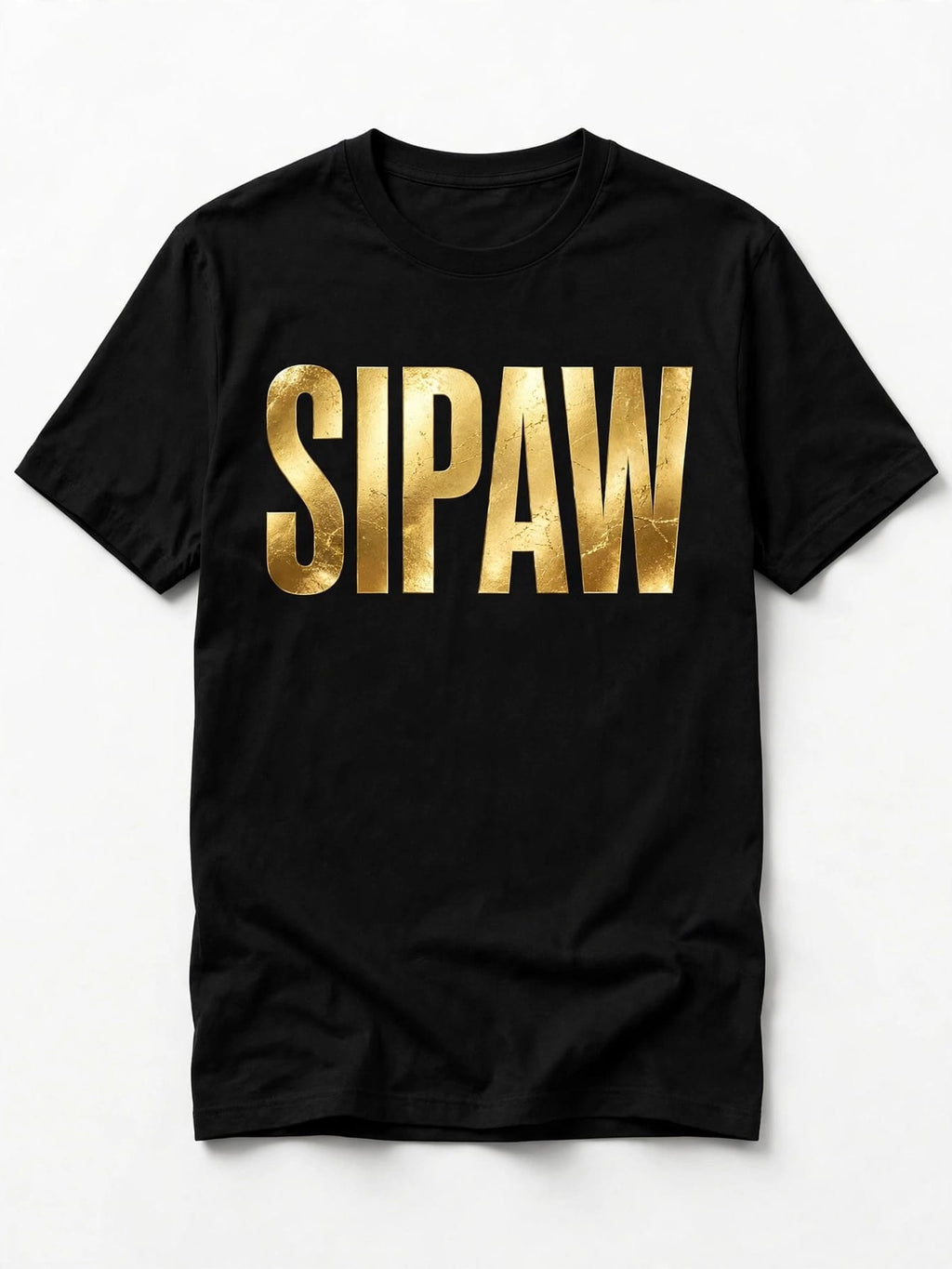 Camiseta Sipaw Portito Negra - Corte Oversize Premium