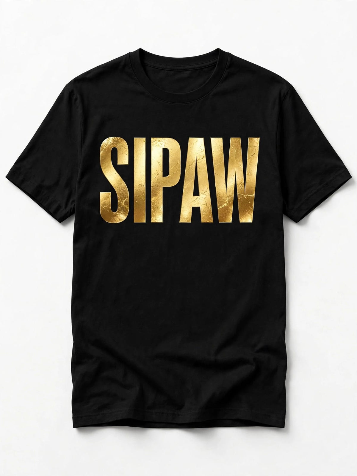 Camiseta Sipaw Portito Negra - Corte Oversize Premium